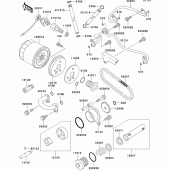 Схема вузла: Масляний насос для Kawasaki VN800 Vulcan 800 Classic