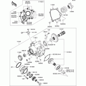 Схема узла: Front bevel gear(1/2) для Kawasaki ZG1400 1400GTR ABS