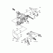 Схема вузла: Side Covers/Chain Cover для Kawasaki VN1700 Vulcan 1700 Voyager Custom ABS