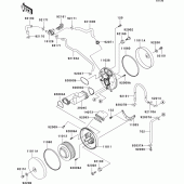 Схема вузла: Повітряний фільтр для Kawasaki VN1600 VN1600 Mean Streak