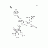 Схема вузла: Панель приладів для Kawasaki KMX50 KSR-I