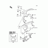 Схема узла: Обтекатель для Kawasaki ZR400 ZRX