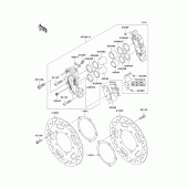 Схема вузла: Переднє гальмо для Kawasaki VN2000 Vulcan 2000