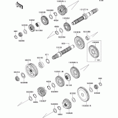 Схема узла: Трансмиссия для Kawasaki VN1700 VN1700 Classic ABS