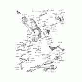 Схема вузла: Frame fittings(1/2) для Kawasaki ZX1000 Z1000SX