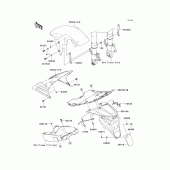 Схема вузла: Fenders(1/2) для Kawasaki ZR1000 Z1000
