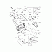 Схема вузла: Облицювальні елементи для Kawasaki ZX636 Ninja ZX-6R