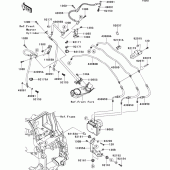 Схема вузла: Brake piping для Kawasaki ZG1400 1400GTR ABS