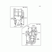 Схема вузла: Болти картера двигуна для Kawasaki EX250 ZZR250