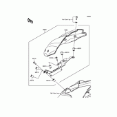 Схема узла: Аксессуары(Meter Cover) для Kawasaki ZR800 Z800 ABS