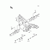 Схема вузла: Кріплення двигуна для Kawasaki ZR750 Zephyr