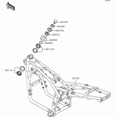 Схема вузла: Рама для Kawasaki ZR550 Zephyr