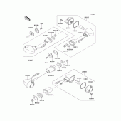 Схема узла: Поворотники для Kawasaki ZX900 Ninja ZX-9R
