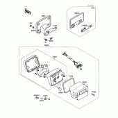 Схема вузла: Tail lamp для Kawasaki VN1500 Vulcan 88