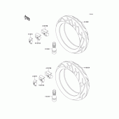 Схема узла: Шина для Kawasaki ZX600 Ninja ZX-6