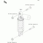 Схема вузла: Амортизатор для Kawasaki ZX750 Ninja ZX-7RR