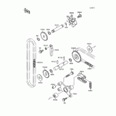 Схема вузла: Водяний насос для Kawasaki VN1500 VN-15