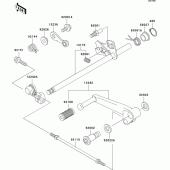 Схема узла: Переключатель передач для Kawasaki ZX600 ZZ-R600