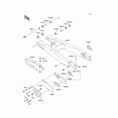 Схема вузла: Задній важіль (Маятник) для Kawasaki KLX300R