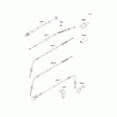 Схема узла: Тросики для Kawasaki KLX650 KLX650 Motard