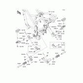 Схема вузла: Підніжки для Kawasaki KLX125 KLX125