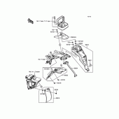 Схема вузла: Заднє крило для Kawasaki KLX125 KLX125