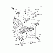 Схема узла: Батарейный отсек(1/2) для Kawasaki ZX600 Ninja ZX-6
