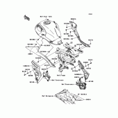 Схема вузла: Side Covers/Chain Cover для Kawasaki KLE650 Versys 650 ABS