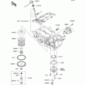 Схема узла: Масляный насос для Kawasaki EX250 Ninja 250R