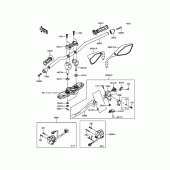 Схема вузла: Кермо & Пульт управління кермовим для Kawasaki ZR800 Z800 ABS