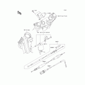 Схема узла: Тросики для Kawasaki KLX140 KLX140L