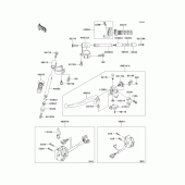 Схема узла: Руль & Пульт управления рулевой для Kawasaki ZX600 ZZ-R600