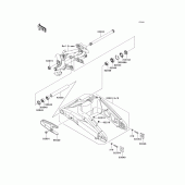 Схема узла: Задний рычаг (Маятник) для Kawasaki KLE650 Versys 650