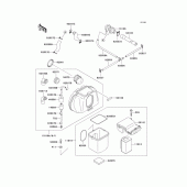 Схема узла: Воздушный фильтр(1/2) для Kawasaki ZR750 Zephyr
