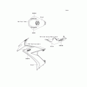 Схема вузла: Decals(black)(e8f) для Kawasaki ZX1000 Ninja ZX-10R