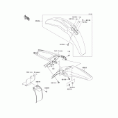 Схема узла: Крыло для Kawasaki KX450 KX450F