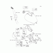 Схема вузла: Інформаційні наклейки для Kawasaki VN800 Vulcan 800 Drifter