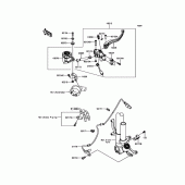 Схема узла: Передний тормозной цилиндр для Kawasaki ZX1000 Ninja ZX-10R ABS
