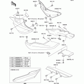 Схема узла: Side covers/chain cover(1/2) для Kawasaki ER500 ER-5