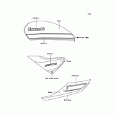 Схема вузла: Наклейки (Синій A6F) для Kawasaki ZR1100 Zephyr 1100