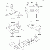 Схема вузла: Decals(ebony/green)(zx600-e2) для Kawasaki ZX600 ZZ-R600