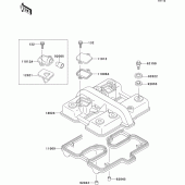 Схема узла: Клапанная крышка для Kawasaki EX500 EX500