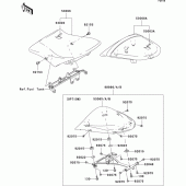 Схема вузла: Сидіння для Kawasaki ZX636 Ninja ZX-6R