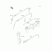 Схема вузла: Троси для Kawasaki VN1600 Vulcan 1600 Nomad