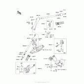 Схема вузла: Кермо & Пульт управління рульовим для Kawasaki ZG1400 Concours 14