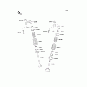 Схема узла: Клапан(ы) для Kawasaki EX250 ZZR250