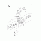 Схема узла: Копирный вал & Вилки для Kawasaki ZR1200 ZRX1200 DAEG