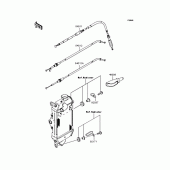 Схема вузла: Троси для Kawasaki KLX250 KLX250