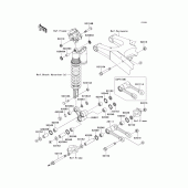 Схема вузла: Підвіска для Kawasaki KX450 KX450F
