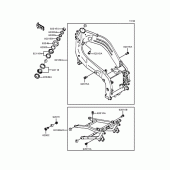 Схема узла: Рама для Kawasaki ZX400 ZXR400